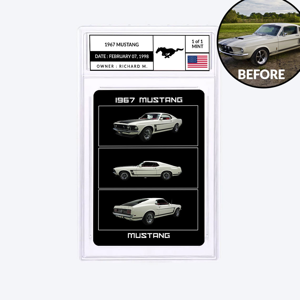 personalized vehicle card