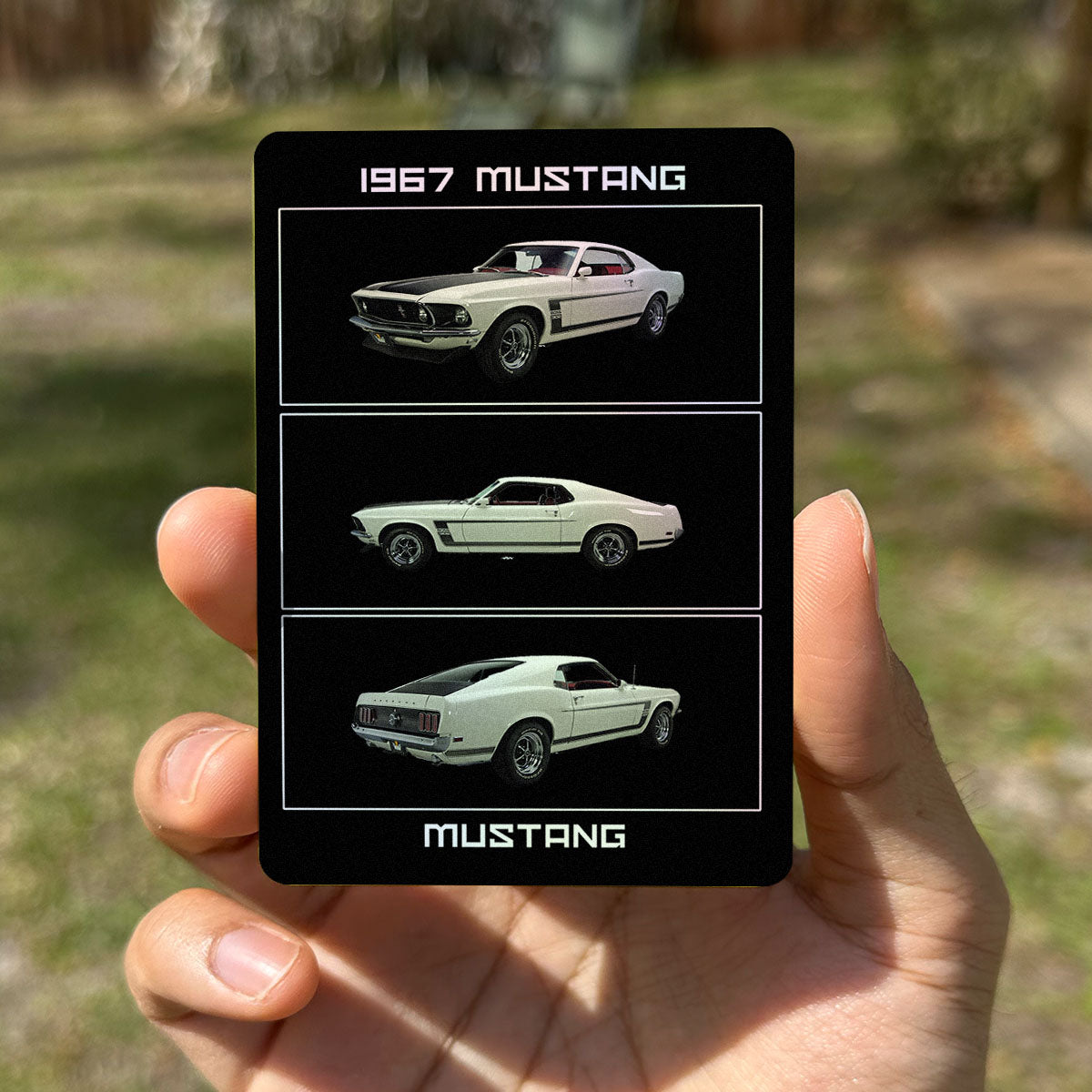 personalized vehicle card