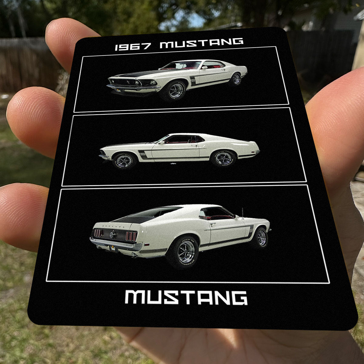 personalized vehicle card