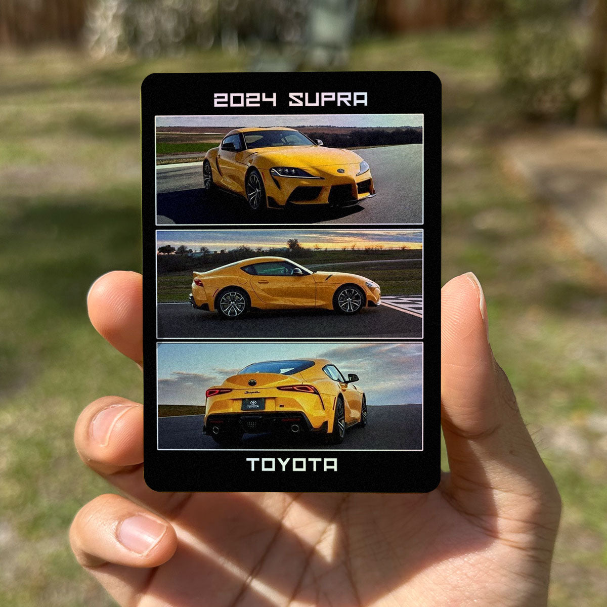personalized vehicle card