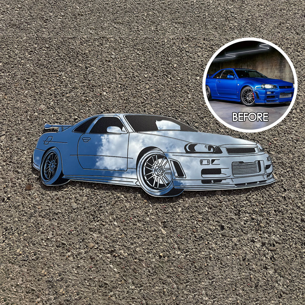 Custom Car Silhouette Mirror