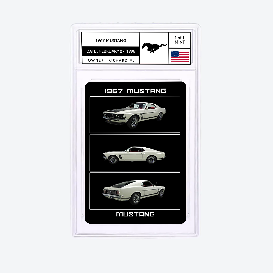 personalized vehicle card