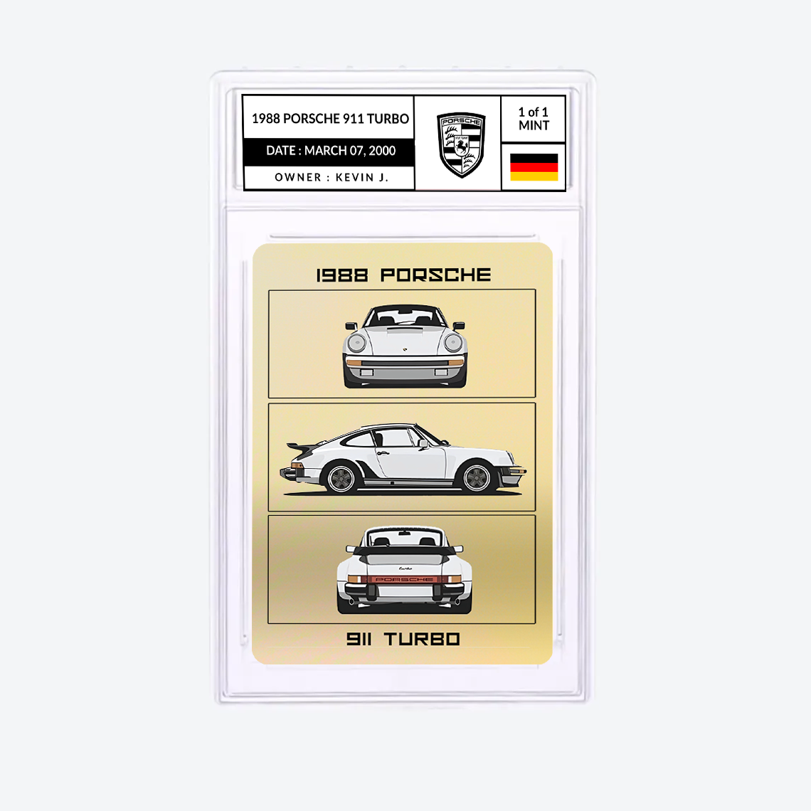 personalized vehicle card