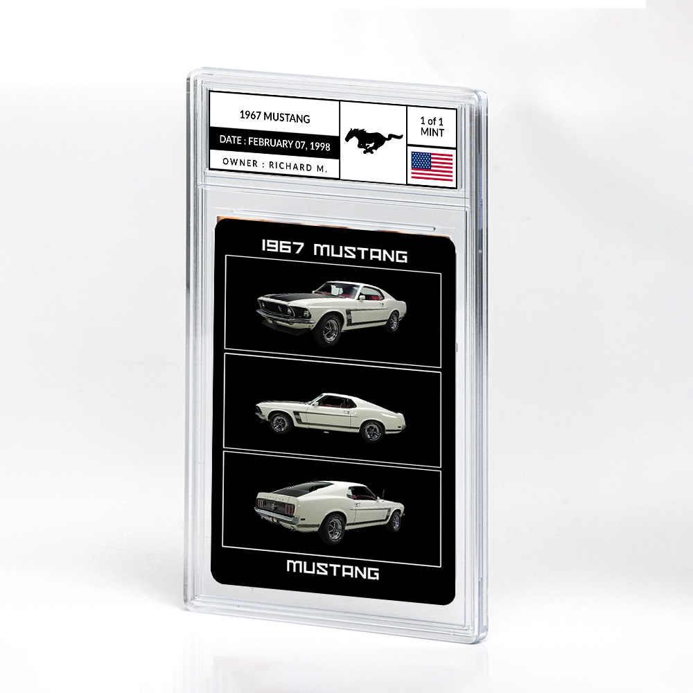 personalized vehicle card