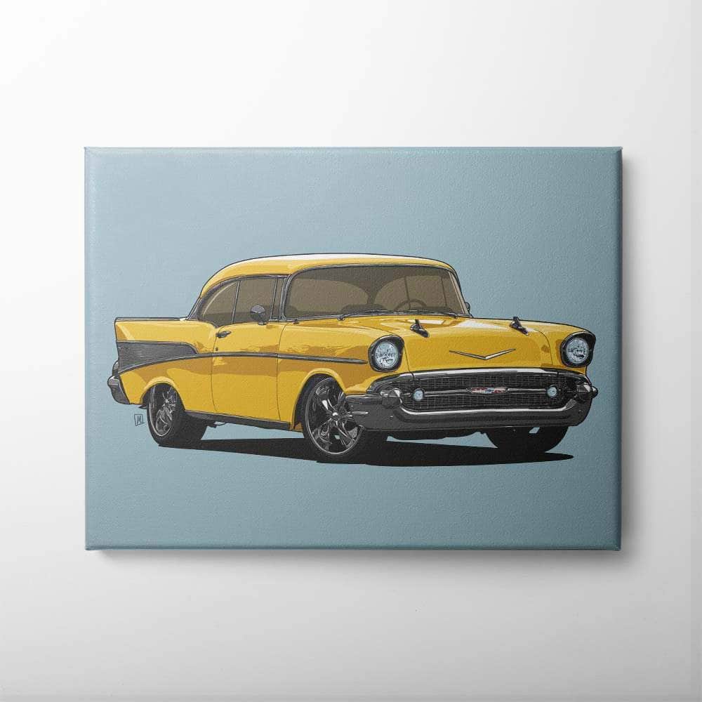 1957 Chevy Belair Wall Art