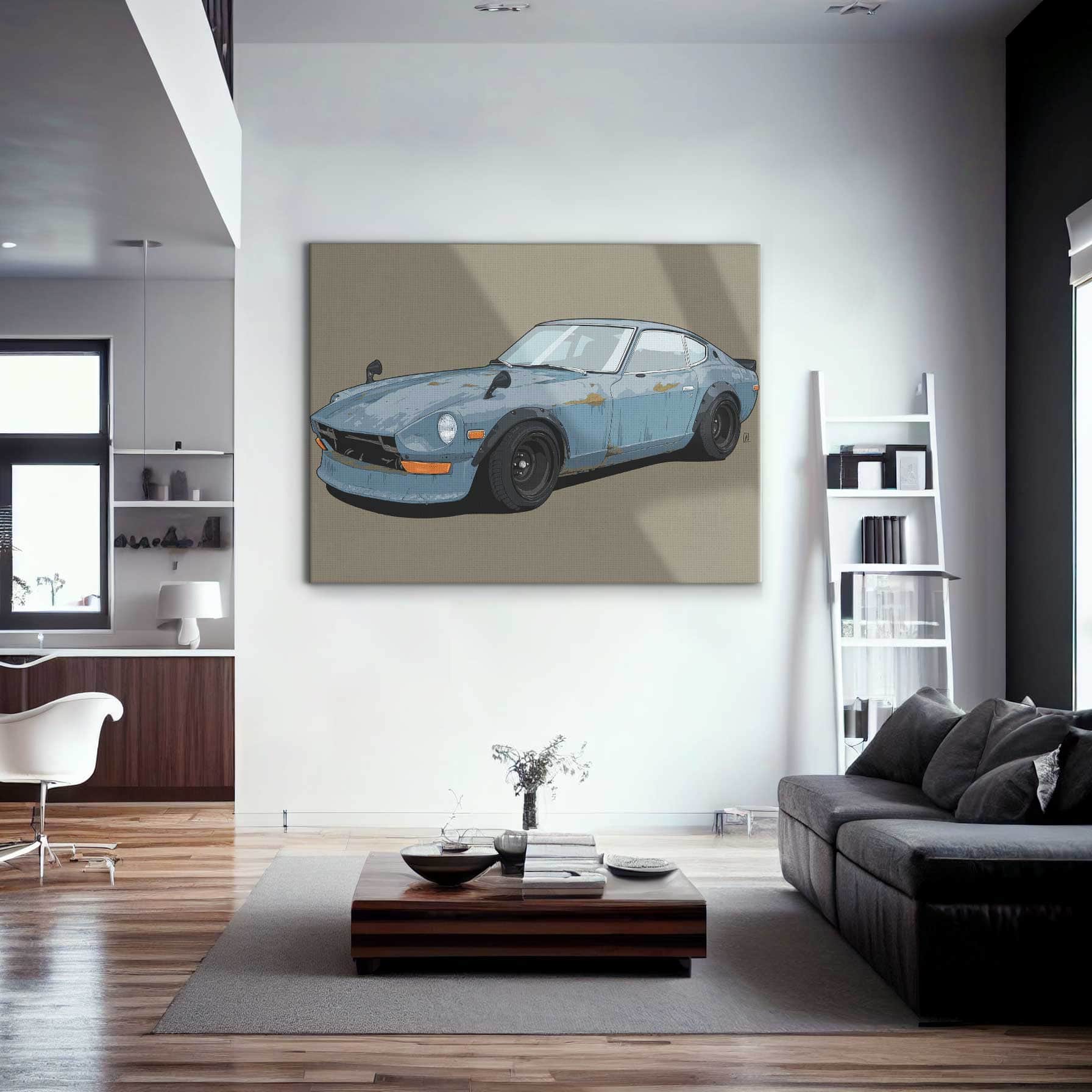 Beat Up Datsun 240z Wall Art