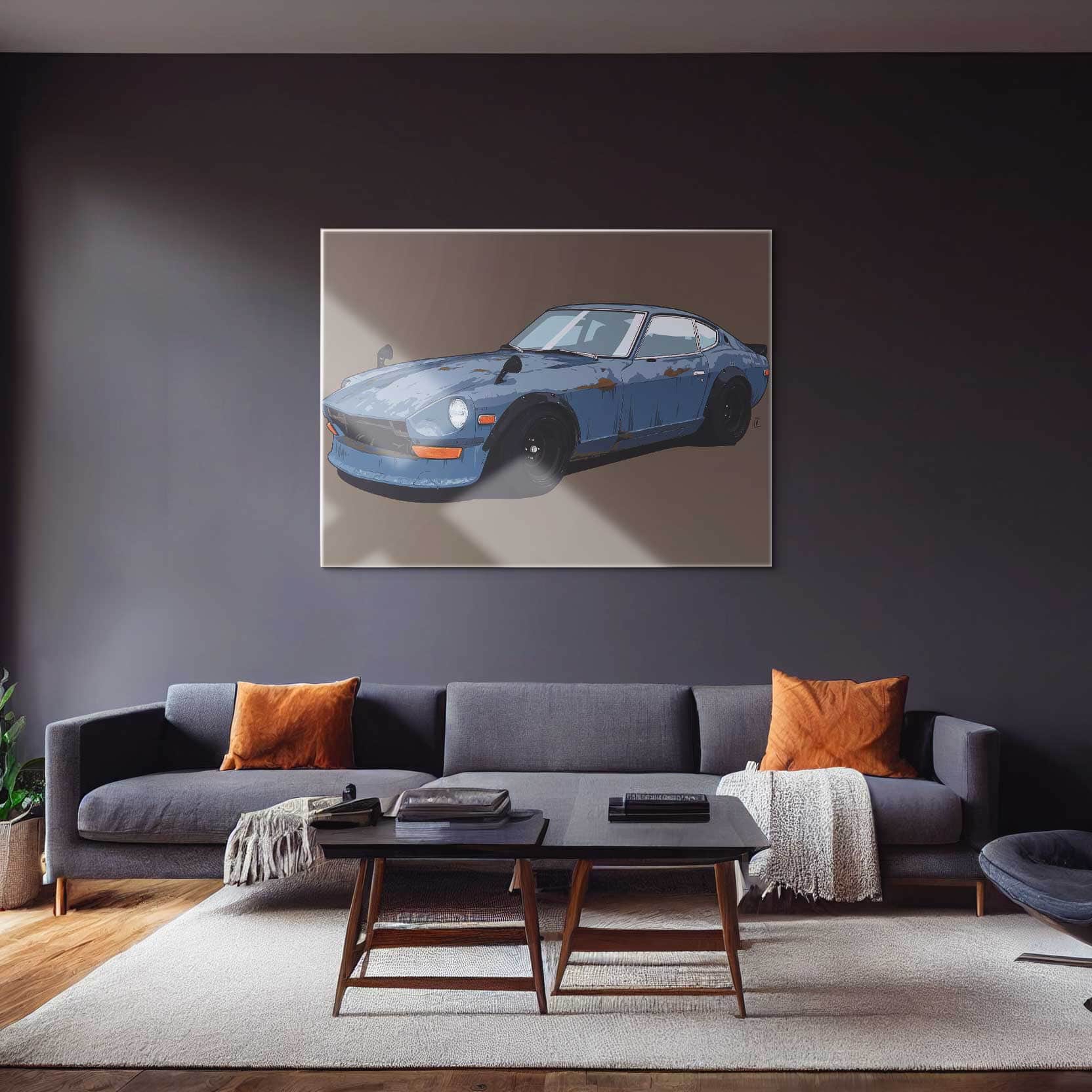 Beat Up Datsun 240z Wall Art