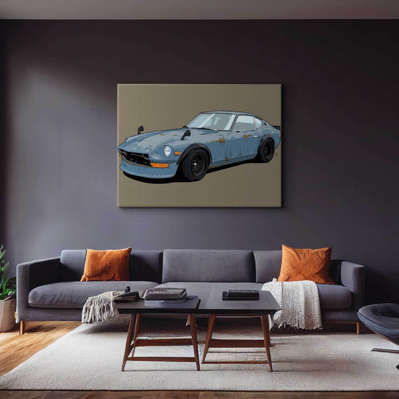 Beat Up Datsun 240z Wall Art